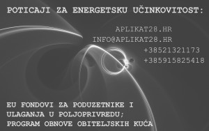Poticaji za energetsku učinkovitost, EU fondovi za poduzetnike, poticaji za poljoprivredu, Program obnove obiteljskih kuća